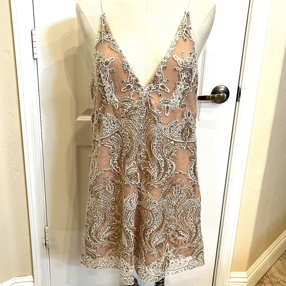 NWT - Free People - Embellished Formal A-Line Dress